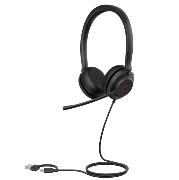 Yealink UH35 Dual UC USB-C/A, проводная USB гарнитура